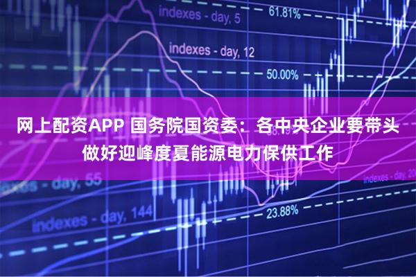 网上配资APP 国务院国资委：各中央企业要带头做好迎峰度夏能源电力保供工作